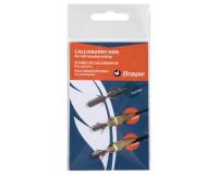 Pochette 3 plumes de calligraphie pour gauchers