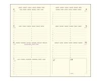 Recharge Agenda de poche Eurotime 16 8,5 x 16 cm Semainier Janvier à Décembre 2026 - Tranche or