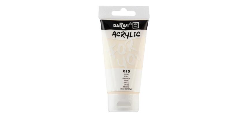 Darwi For You tube de peinture acrylique 75 ml - Ivoire