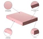 Caja de almacenamiento PureBox Pastel de Exacompta A4 24 x 32 x 4 cm de alto