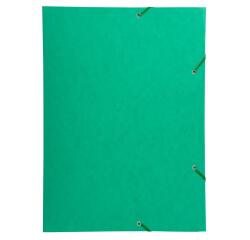 Elastomap met 3 kleppen in glanskarton 600gm2 - A3 - Groen