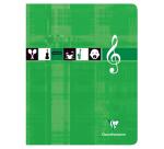 Cahier Musique & Chant piqué 17x22 cm 56 pages petits carreaux - Assortis