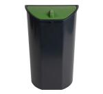 Tapa semi-circular Ecológica + compartimiento cerrado + dimensiones 200x95x20mm - Verde