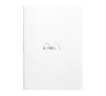 Cahier piqué Rhodia Classic 14,8x21 cm 96 pages ligné non détachables 80g - Blanc
