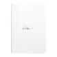 Cahier piqué Rhodia Classic 14,8x21 cm 96 pages ligné non détachables 80g - Blanc