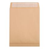 Boite de 250 Pochettes Kraft Brun 24-260x330 mm avec Soufflet de 30 mm - Auto-Adhésives - 120g/m2 - Brun