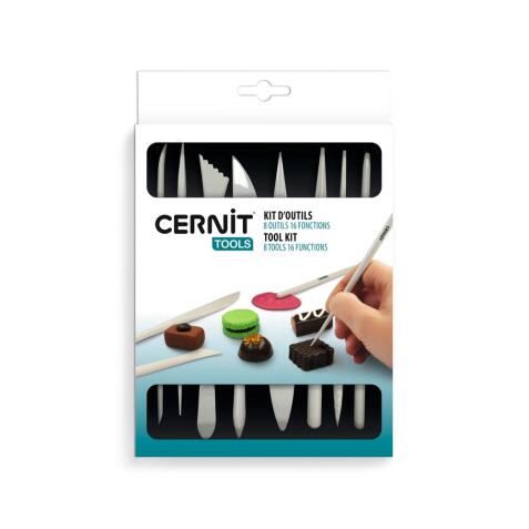 Cernit kit de 8 outils - Blanc
