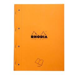 Rhodia Stapled Pad Sidebound A4+ Lined - Orange|