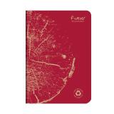 Carnet piqué FOREVER PREMIUM 100% recyclé A5 96 pages ligné papier recyclé blanc 90 g - Rouge brique