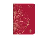 Carnet piqué FOREVER PREMIUM 100% recyclé A5 96 pages ligné papier recyclé blanc 90 g - Rouge brique