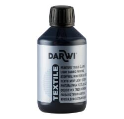 DARWI Flacon de 250 ml de Peinture Textile Opaque - Noir