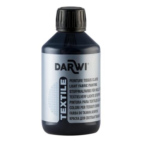 DARWI Flacon de 250 ml de Peinture Textile Opaque - Noir