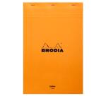 Bloc agrafé Rhodia Yellow N°19 21x31,8 cm 80 feuillets ligné avec marge 80g - Orange