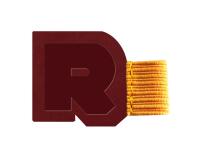 Rhodiarama porte-stylo autoadhésif 4x3 cm pour blocs carnets et agendas - Lie de vin