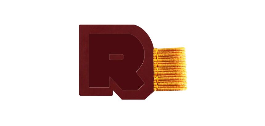 Rhodiarama porte-stylo autoadhésif 4x3 cm pour blocs carnets et agendas - Lie de vin