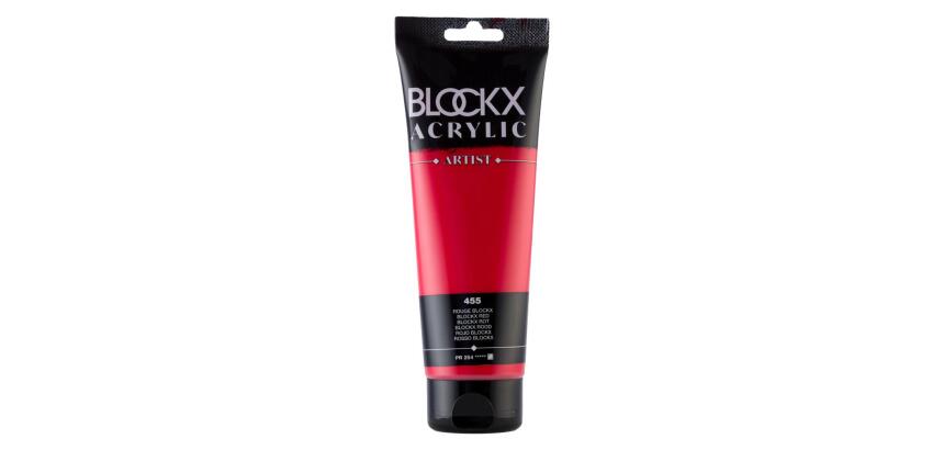 Peinture acrylique fine tube 250ml - Rouge blockx