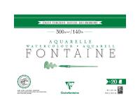 Fontaine bloc collé 4 côtés 20F 31x41cm 300g grain torchon