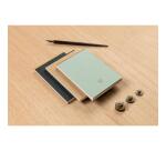 Flying Spirit Green bloc entoilé entête A6 140p détach. Ligné motifs assortis papier ivoire 90g - Vert de gris