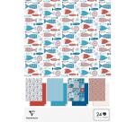 PAPIERS IMPRIMÉS, Ramette de 24 feuilles 150g/m2 au format 21x29,7cm - Céramique - Multicolore