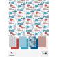 PAPIERS IMPRIMÉS, Ramette de 24 feuilles 150g/m2 au format 21x29,7cm - Céramique - Multicolore