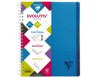 Linicolor Intensive Evolutiv'book A4+(22,5x29,7cm) 120 blad gelijnd + kantlijn - 4 gaats perforatie - 3 tabbladen - Geassorteerde kleuren