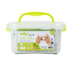 DARWI Pack Scolaire de 4 pains de pâte à modeler auto-durcissante 1kg KIDS - Blanc