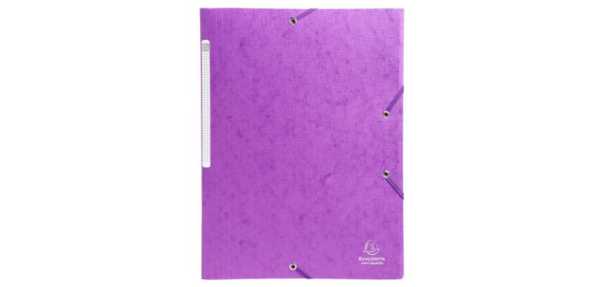 Chemises à élastiques carte lustrée 3 rabats monobloc