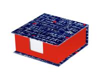 Le Mur des Je t'aime, Bloc cube 11x11x4cm contenant 300 feuillets unis 9 ,8x9,8 cm