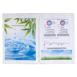 Sachet de 10 étuis de protection doubles polypropylène 12/100e - A4 - Cristal