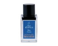 Encre 1670 à paillettes dorées 15ml - Bleu Océan