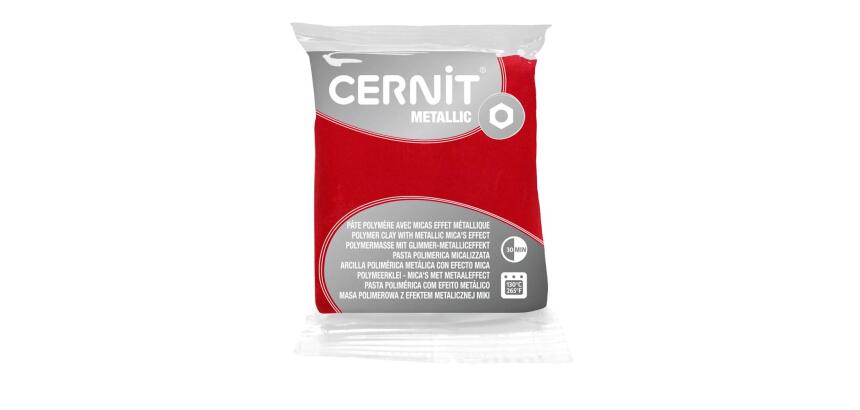 Cernit METALLIC 56 g Rouge - Rouge