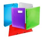 Classeur 2 anneaux 15 mm polypropylène Crystal colours - A4 - Cristal