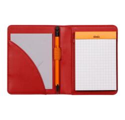 Rhodiarama livret porte-bloc N°11 pour bloc ou carnet format A7 - Coquelicot