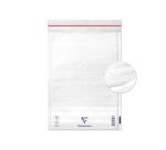 Boite de 100 Pochettes Blanches Matelassées de Film à Bulles 220x330 mm - Auto-adhésives - Blanc