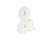 Lettre & 20,5cm - Blanc