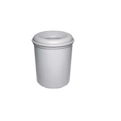 Fireproof Safety Waste Paper Bin - Stone grey