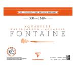 Fontaine bloc collé 1 côté 12F 24x30cm 300g grain satiné
