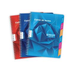 Textes reliure intégrale 7000 17x22 cm 100 pages grands carreaux 70 g - Assortis