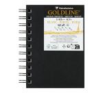 Goldline carnet spiralé 50F A6 140g portrait - Blanc