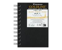 Goldline carnet spiralé 50F A6 140g portrait - Blanc