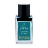 Encre 1670 à paillettes dorées 15ml - Vert turquoise