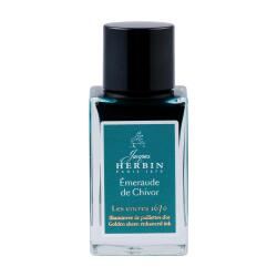 Encre 1670 à paillettes dorées 15ml - Vert turquoise