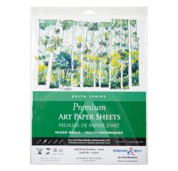 Sachet 12 feuil Delta 270g -27,9x35,5cm - Ivoire