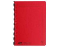 Notemaker Europa cahier reliure intégrale A4 120 pages détachables ligné - Rouge