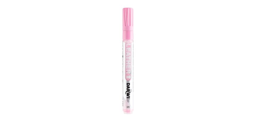 DARWI Marqueur Peinture sur Cuir Pointe Conique Fine 2mm - Rose