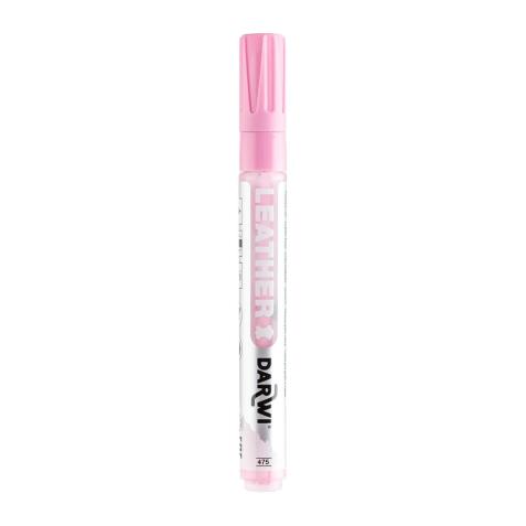 DARWI Marqueur Peinture sur Cuir Pointe Conique Fine 2mm - Rose