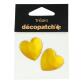 Sachet 2 coeurs 3cm - orange - Orange