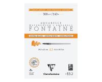 Fontaine Extra Blanc Grain Satiné bloc collé 2 côtés 12F A3 300g