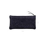 CÉLESTE CUIR Trousse plate 11x22 cm Lazer Bleu