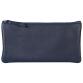 CUIR TEINTÉ Trousse plate 22x11 cm Bleu foncé